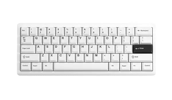 Picture of [Pre-Order] kfaPBT Black on White Keycaps